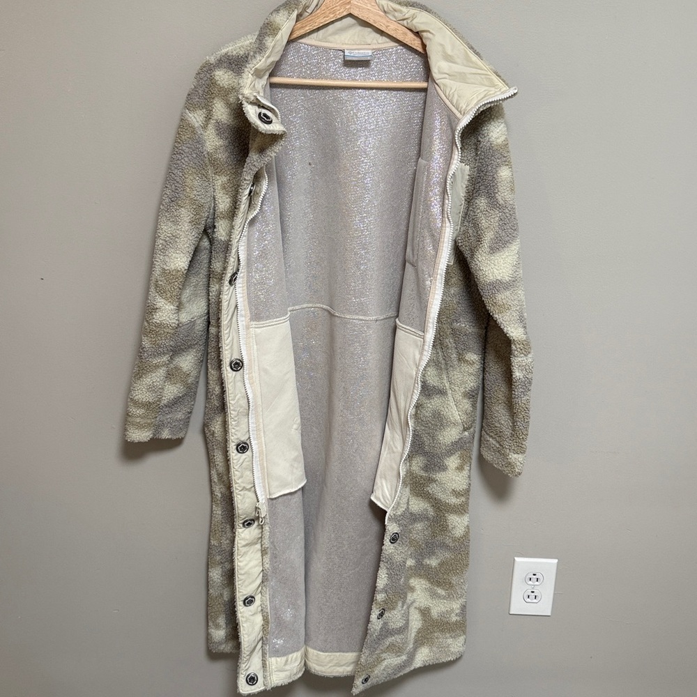Columbia Panorama Camo-Print Fleece Jacket Size Small - Picture 5 of 8